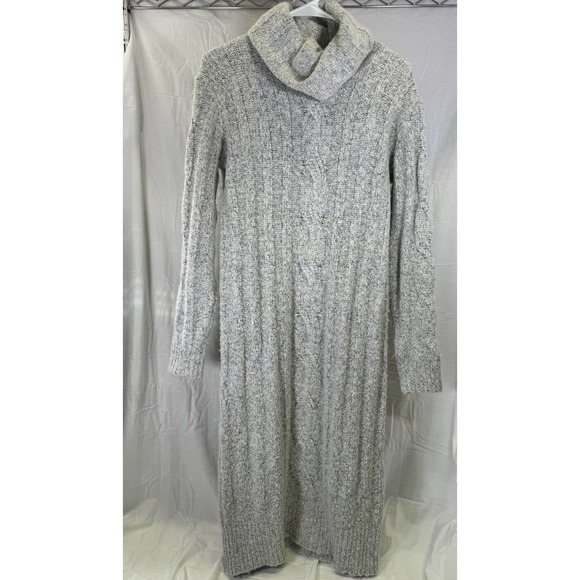 Camber & Grace Turtleneck Sweater Dress Gray SP - Picture 1 of 4